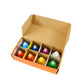 8-er Set Regenbogen Glöckchen