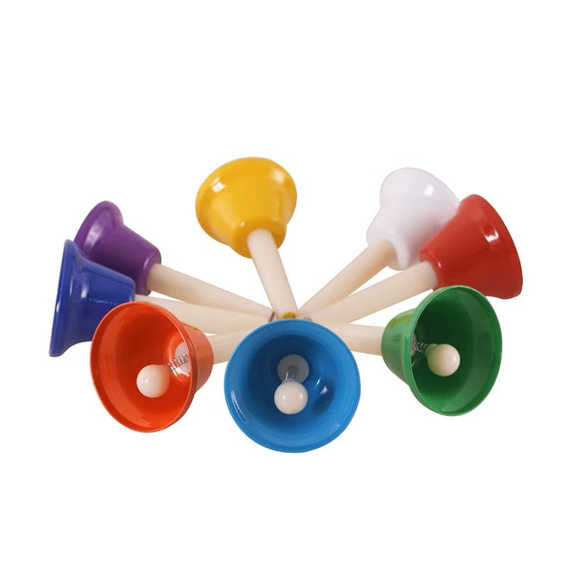 8-er Set Regenbogen Glöckchen