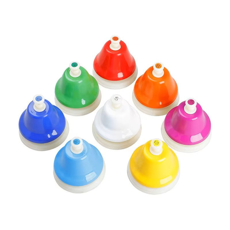 8-er Set Regenbogen Glöckchen