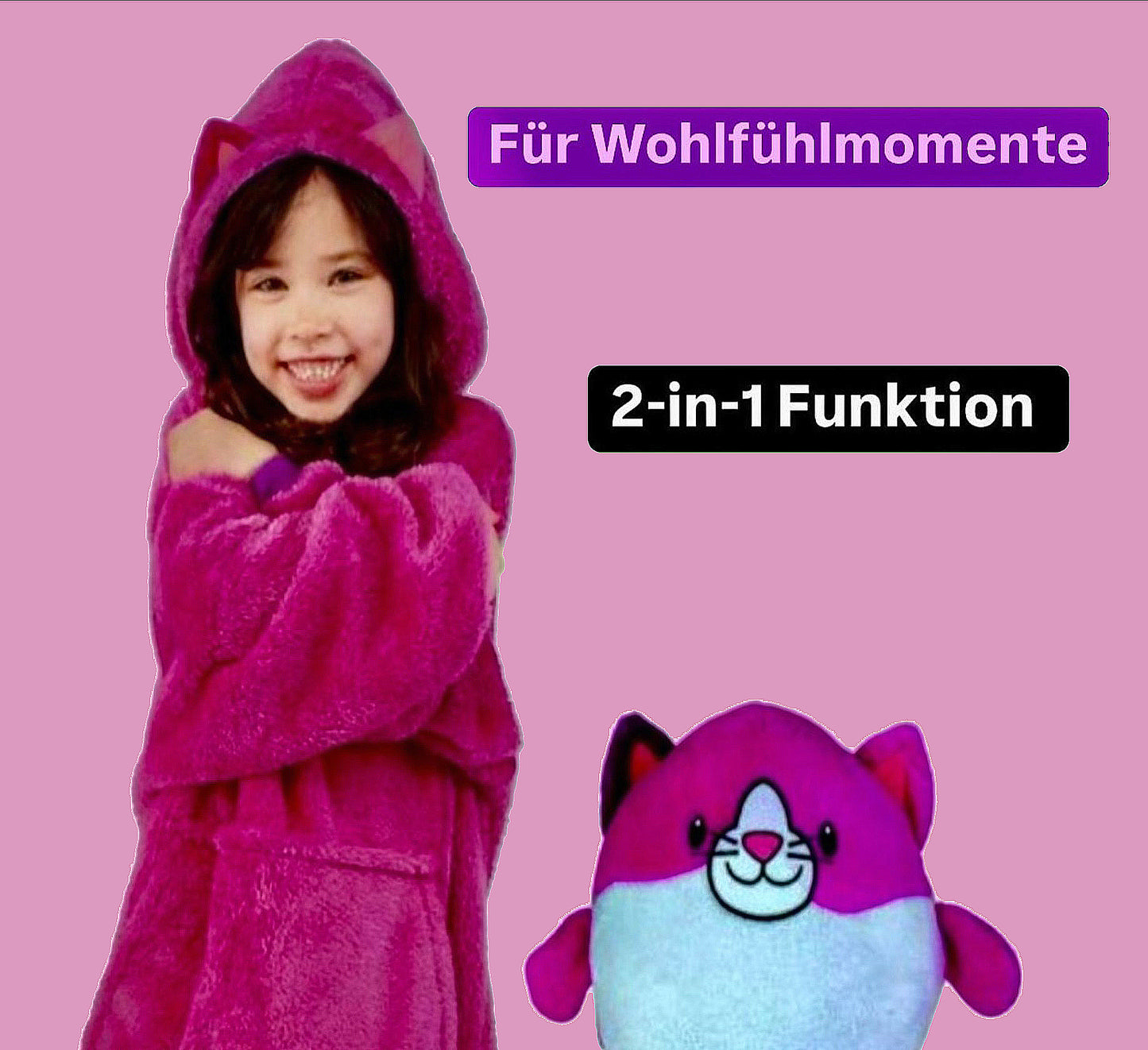 CozyBuddy Hoodie 2-in 1